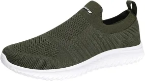 Womens Non Slip Work Shoes Slip On Water Resistant Mens Dress Shoes Arch Support Men's Casual Shoes Platform Sneakers Black Tennis Shoe Loafers Casual Slip On
