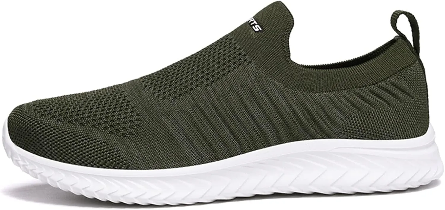 Womens Non Slip Work Shoes Slip On Water Resistant Mens Dress Shoes Arch Support Men's Casual Shoes Platform Sneakers Black Tennis Shoe Loafers Casual Slip On