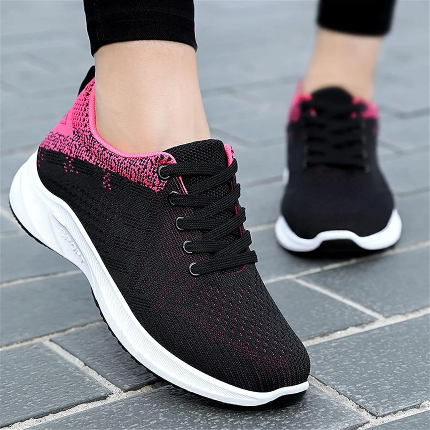 Womens Orthopedic Diabetic Walking Sneakers Slip On Shoes with Arch Support Comfortable Casual Loafers Plantar Fasciitis Relief Foot Pain