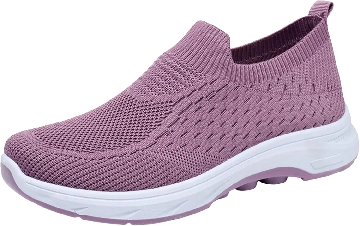 Women's Orthopedic Knit Coral Sneakers Ladies Sneakers Women's Fashion Lace Up Sneakers Women's Soft Woven Shoes