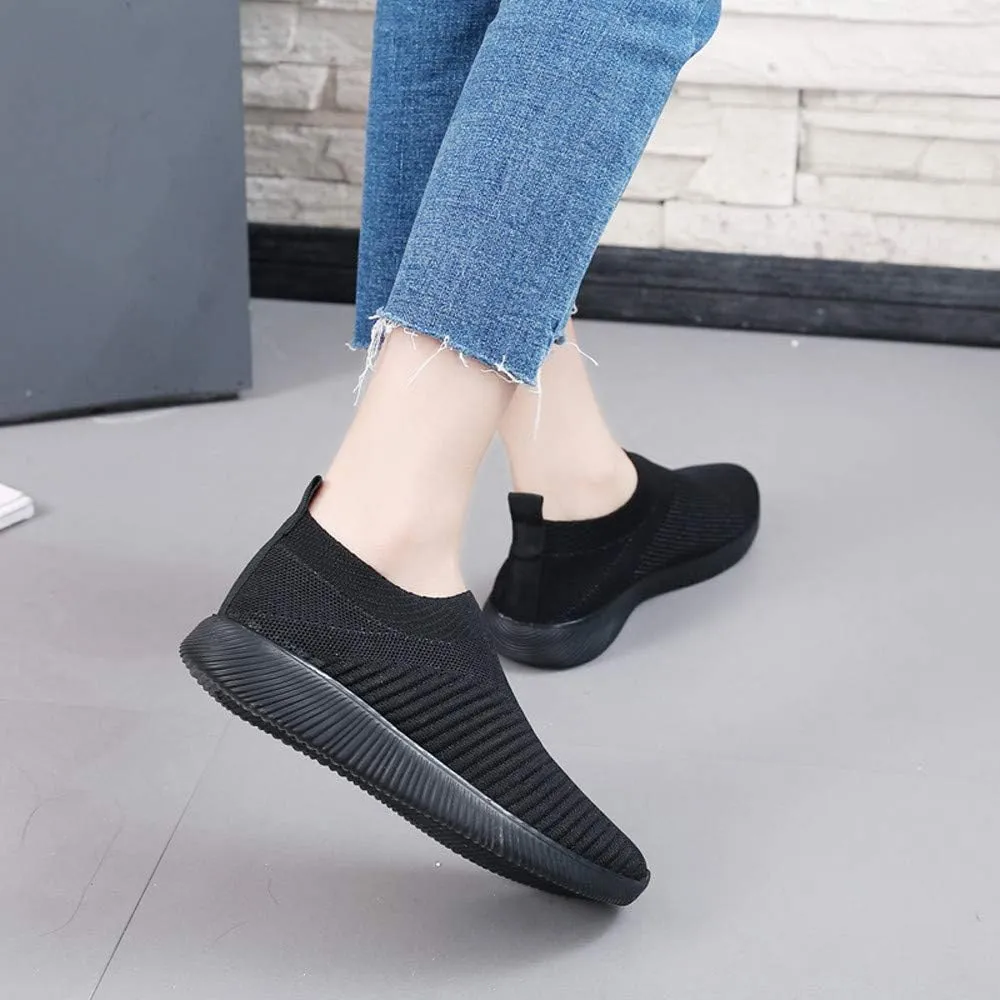 Womens Orthopedic Slip On Sneakers Walking Shoes with Arch Support Comfortable Casual Loafers Plantar Fasciitis Relief Foot Heel Pain Diabetic