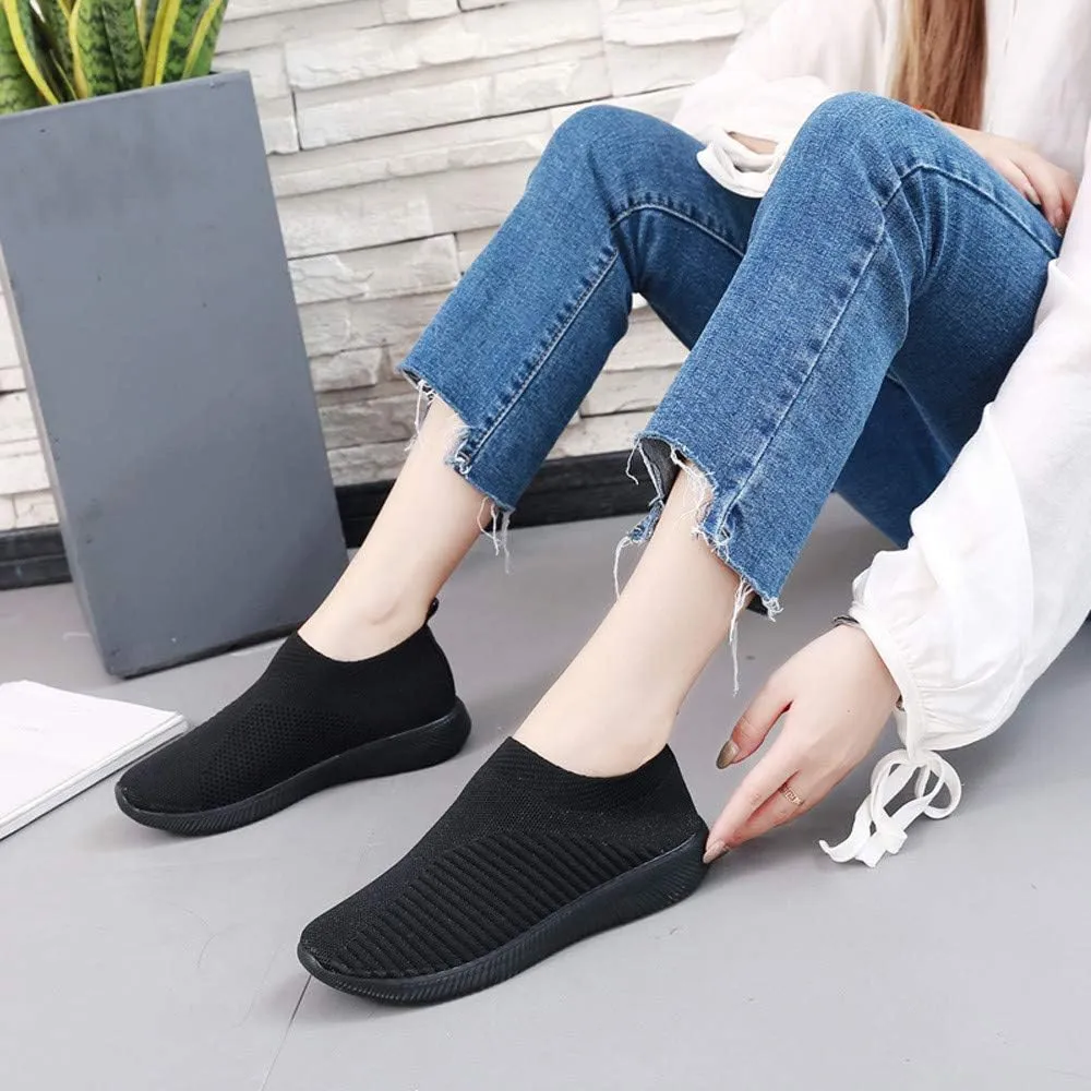 Womens Orthopedic Slip On Sneakers Walking Shoes with Arch Support Comfortable Casual Loafers Plantar Fasciitis Relief Foot Heel Pain Diabetic