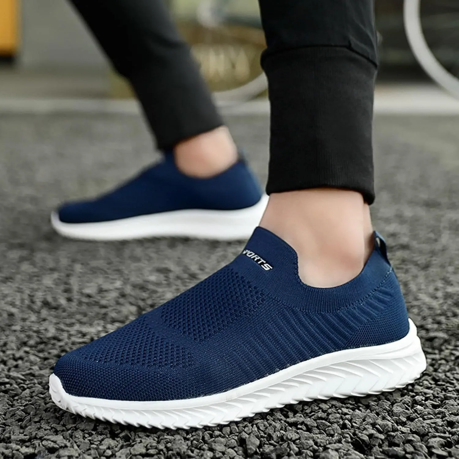 Womens Orthopedic Walking Loafers Slip On Sneakers with Arch Support Comfortable Casual Shoes Plantar Fasciitis Relief Foot Heel Pain Diabetic Feet