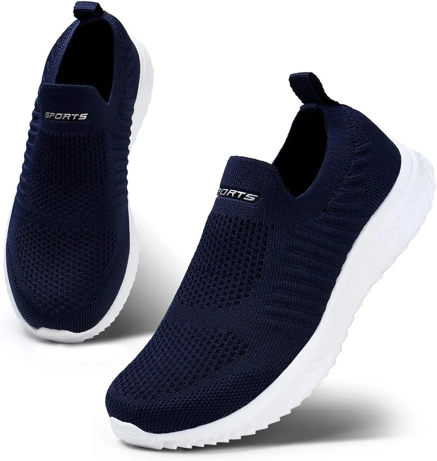 Womens Orthopedic Walking Loafers Slip On Sneakers with Arch Support Comfortable Casual Shoes Plantar Fasciitis Relief Foot Heel Pain Diabetic Feet