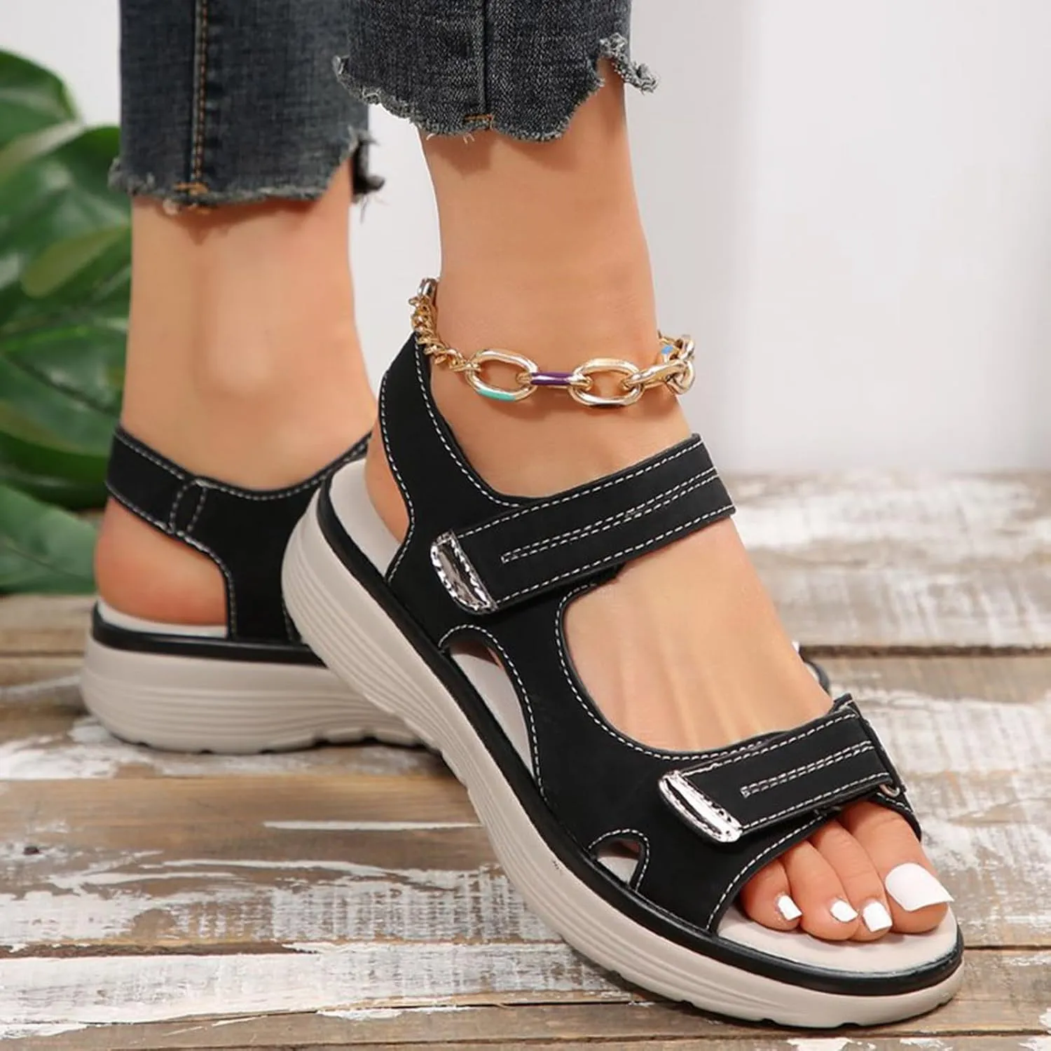 Womens Platform Sandals Women's Open Toe Summer Dressy Sandals Women's Casual Platform Open Toe Wedge Sandal