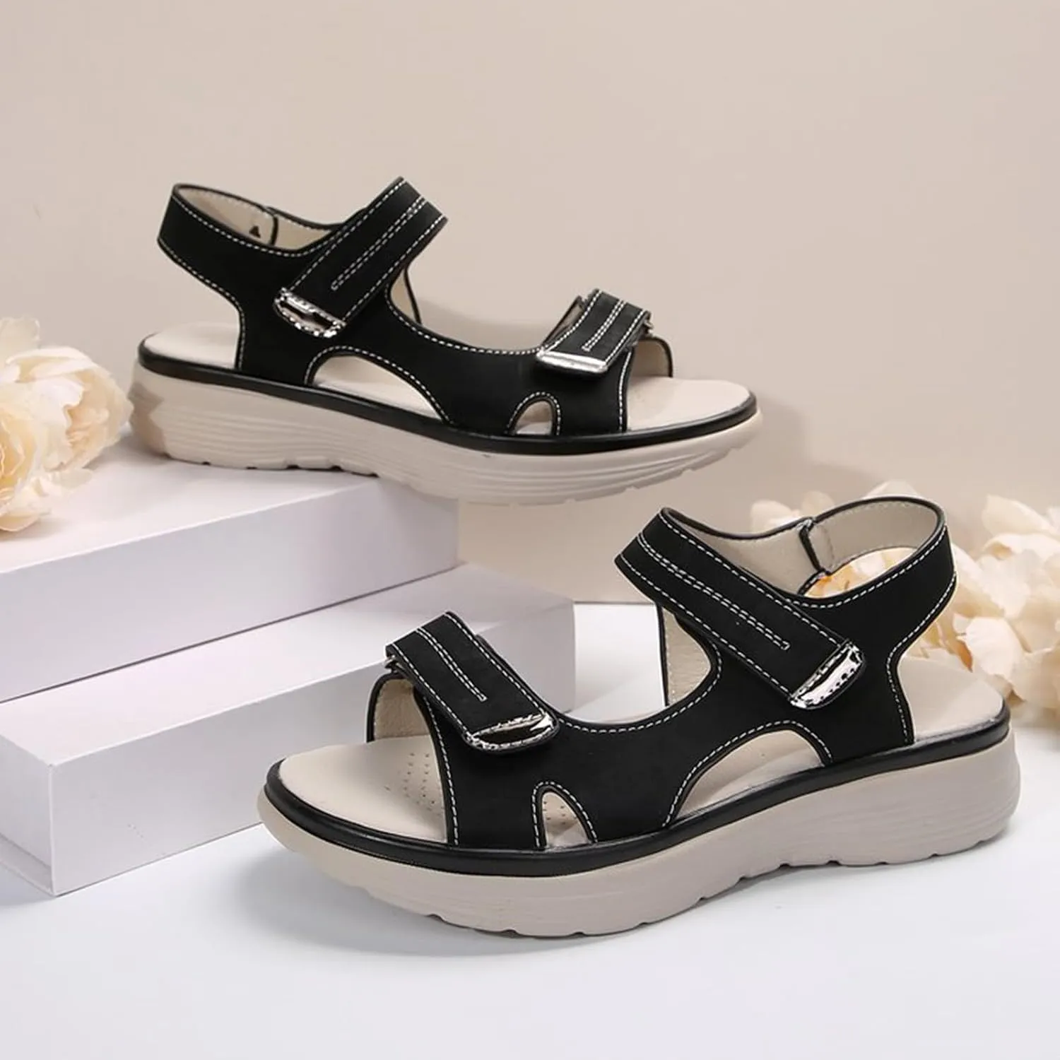 Womens Platform Sandals Women's Open Toe Summer Dressy Sandals Women's Casual Platform Open Toe Wedge Sandal