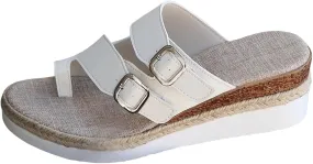 Women's Platform Wedge Sandals Elastic Ankle Strap Wedges Sandals Women's Classic Wedge Heels Sandals