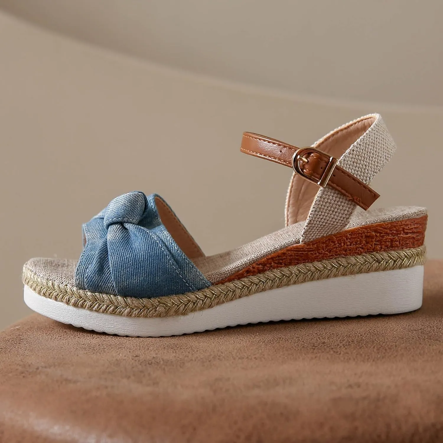 Women's Platform Wedge Sandals Open Toe Buckle Ankle Strap Women's Platform Sandals Wedge Open Toe Sandals