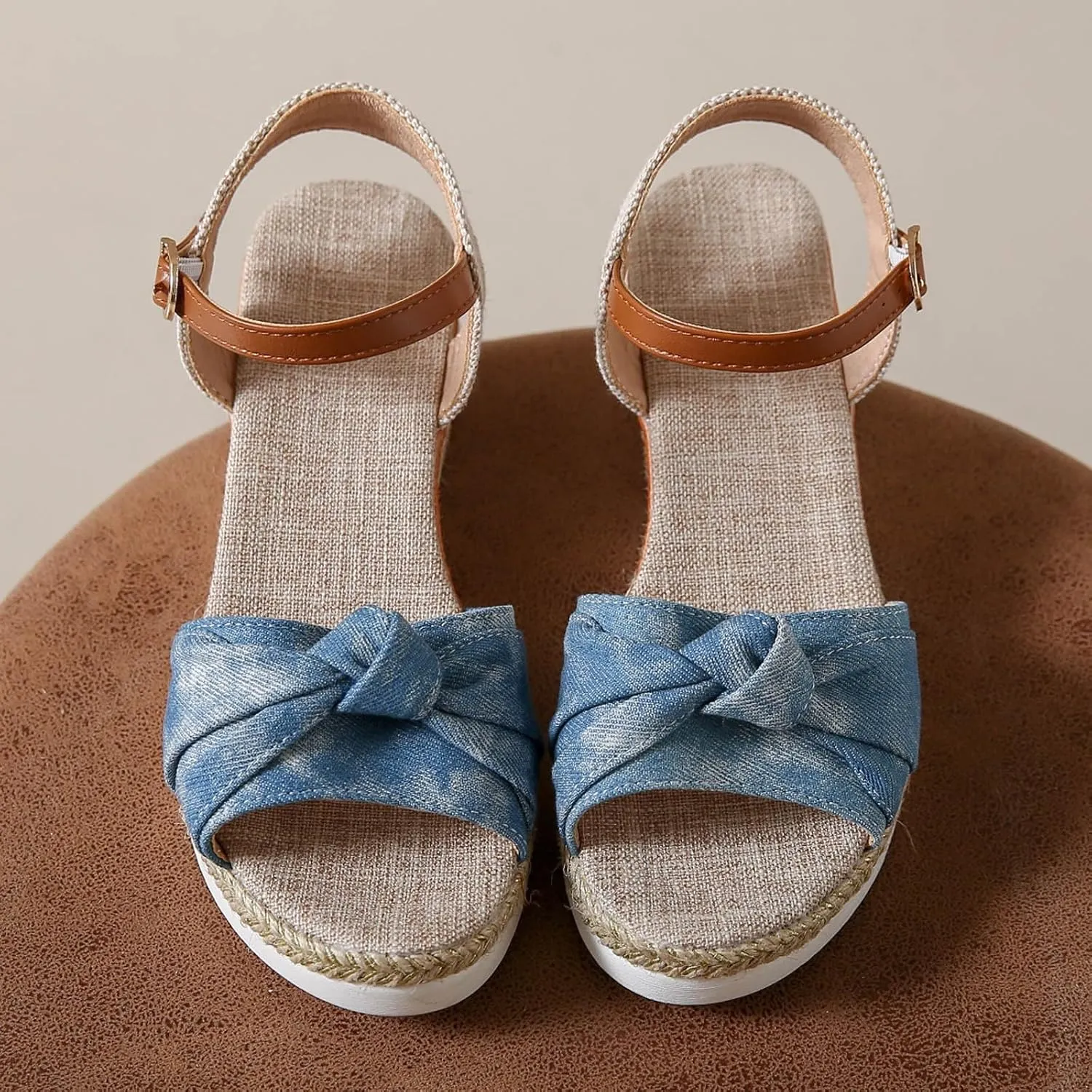 Women's Platform Wedge Sandals Open Toe Buckle Ankle Strap Women's Platform Sandals Wedge Open Toe Sandals