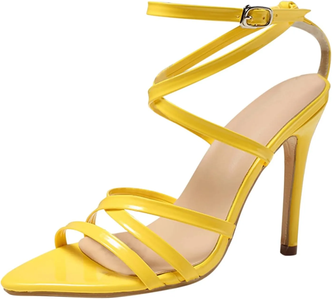 Women's Pumps Dress Shoes High Women's Fashion Heel Strap Spring Summer Sandals and Sandals