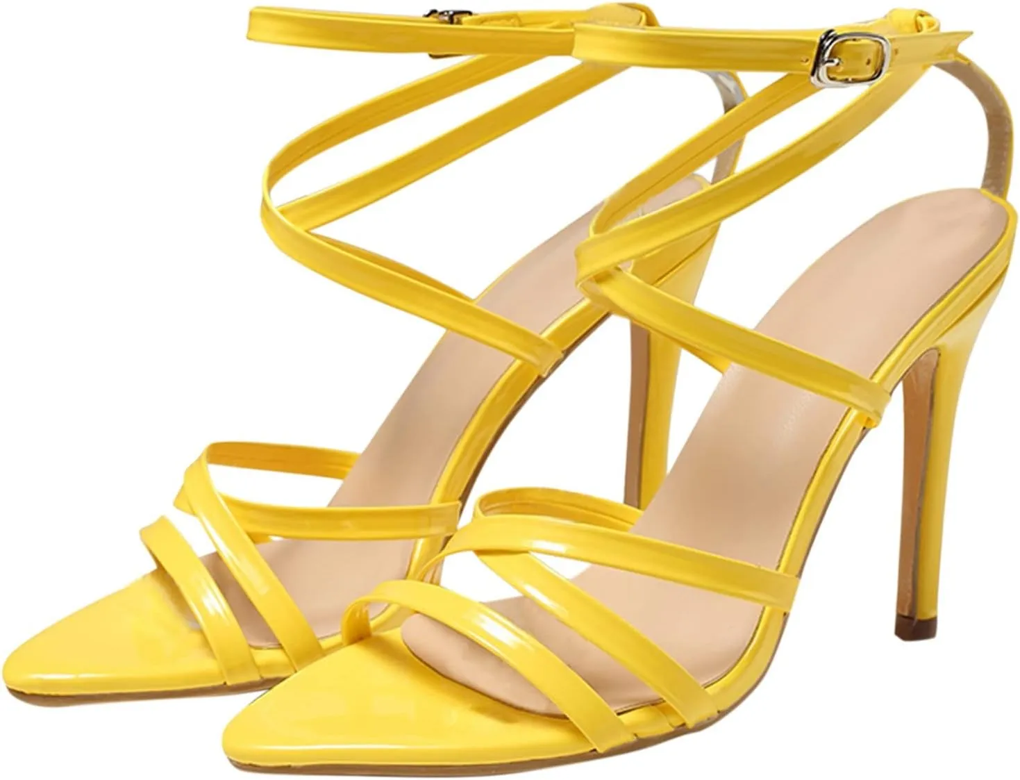 Women's Pumps Dress Shoes High Women's Fashion Heel Strap Spring Summer Sandals and Sandals