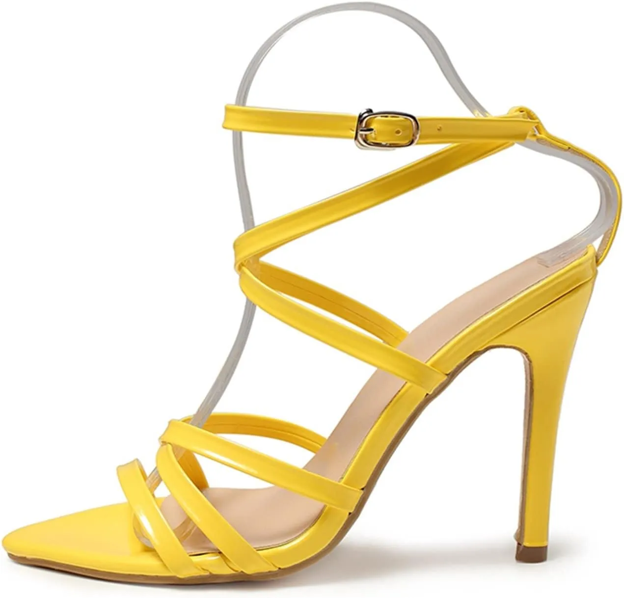 Women's Pumps Dress Shoes High Women's Fashion Heel Strap Spring Summer Sandals and Sandals