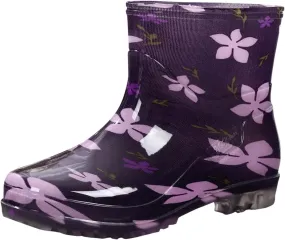 Women's Rain Boots - Waterproof, Mid Calf, Lightweight, Cute Booties - One Size (US 8)
