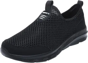 Womens Running Shoes Slip-on Walking Sneakers Walking Shoes Women Arch Support Black Casual Shoes Black Platform Sneaker Steel Toe Tennis Shoe Casual Loafers