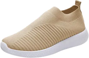 Women's Slip On Athletic Walking Shoes Comfortable Running Sports Shoes Comfort Lightweight Sock Shoes for Women