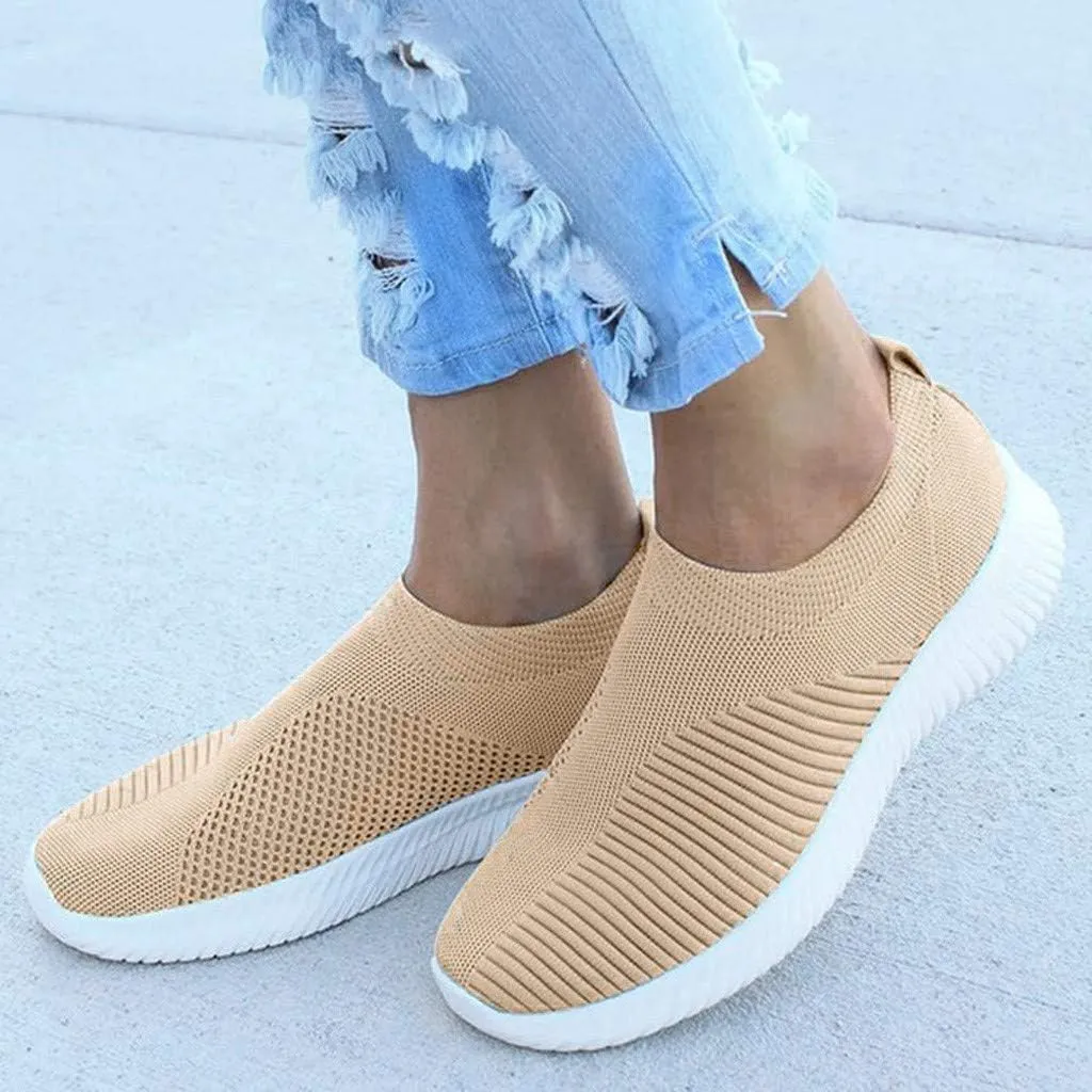Women's Slip On Athletic Walking Shoes Comfortable Running Sports Shoes Comfort Lightweight Sock Shoes for Women
