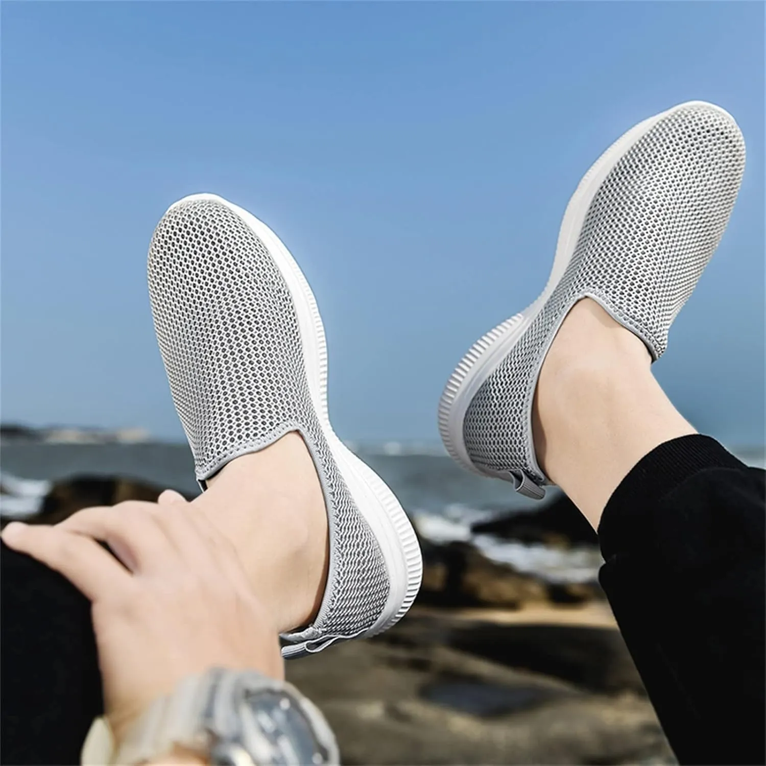 Women's Slip-on Shoes Wide Width Sneakers Hands Free Running Shoes for Women Wide Woman Shoes Casual Women's Fashion Sneakers Red Tennis Shoe Loafers Dress Shoe