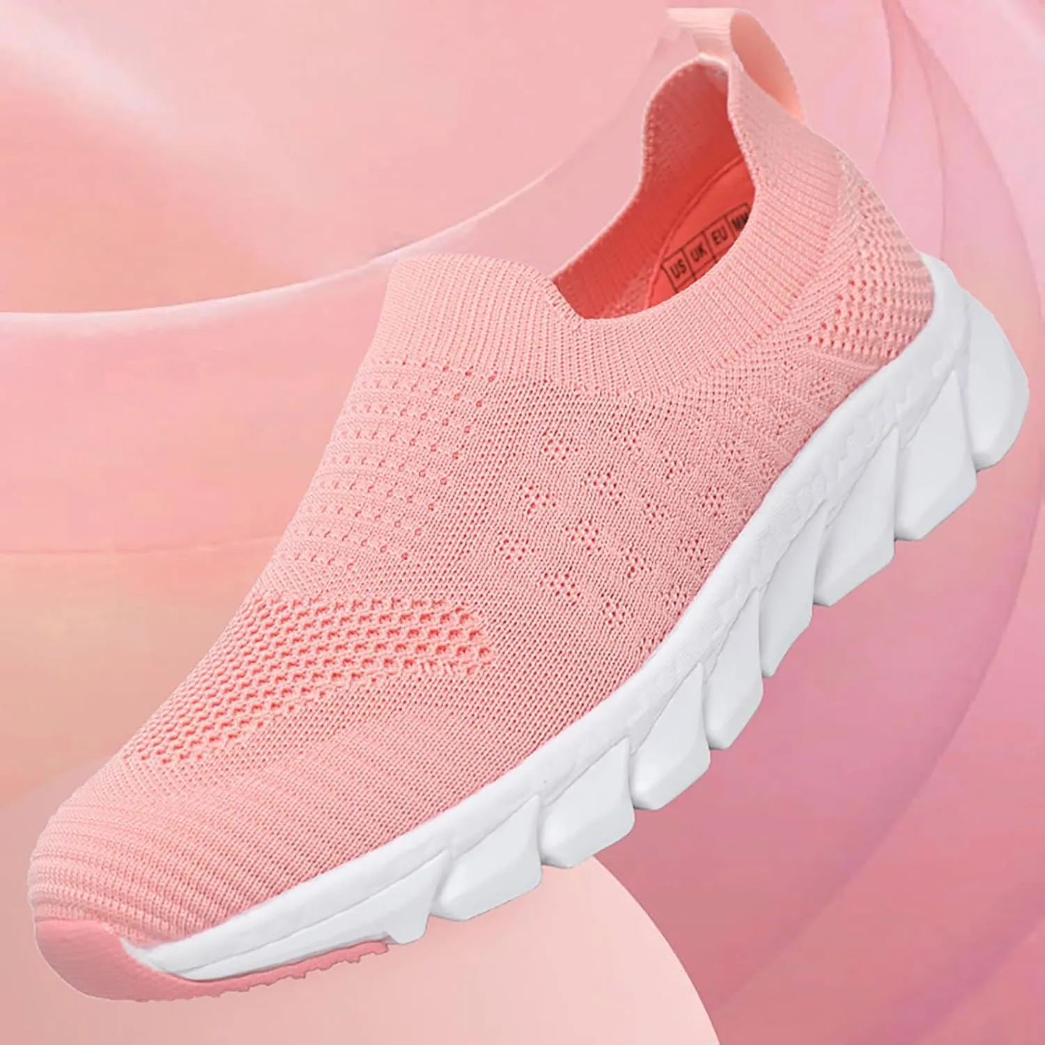 Women's Slip-on Shoes Wide Width Sneakers Hands Free Running Shoes for Women Wide Woman Shoes Casual Women's Fashion Sneakers Red Tennis Shoe Loafers Dress Shoe