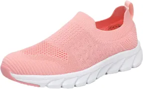 Women's Slip-on Shoes Wide Width Sneakers Hands Free Running Shoes for Women Wide Woman Shoes Casual Women's Fashion Sneakers Red Tennis Shoe Loafers Dress Shoe