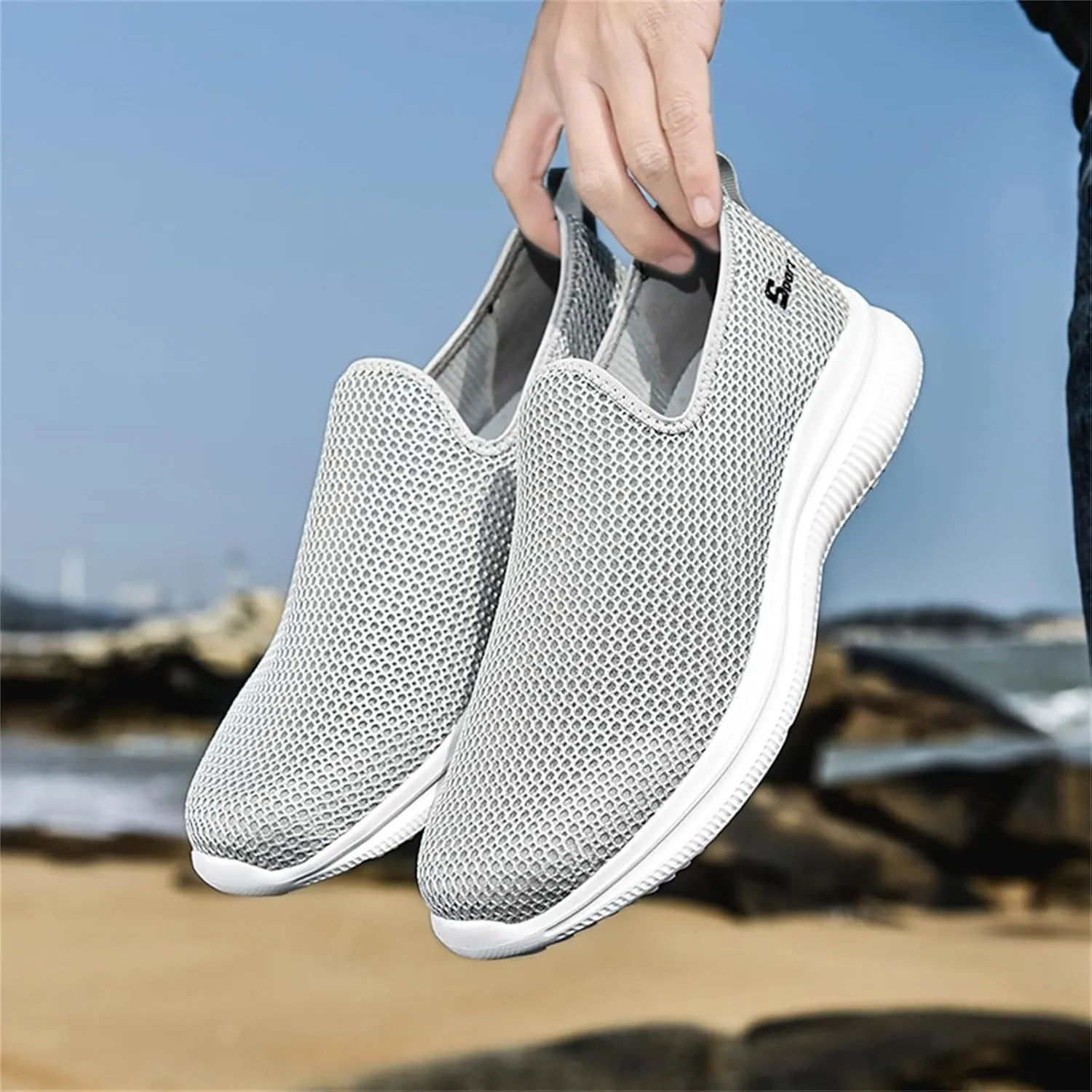 Women's Slip-on Shoes Wide Width Sneakers Hands Free Running Shoes for Women Wide Woman Shoes Casual Women's Fashion Sneakers Red Tennis Shoe Loafers Dress Shoe