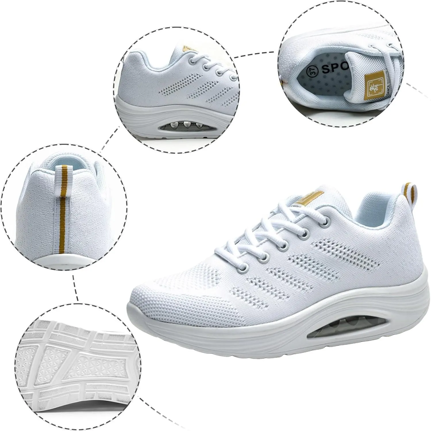 Women's Slip on Walking Shoes Non Slip Lightweight Casual Breathable Tennis Shoes Outdoor Casual Fitness Shoe