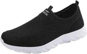 Women's Slip On Walking Shoes Running Comfortable Non Slip Work Shoes Women Sports Men's Casual Dress Shoes White Platform Sneakers Tennis Shoe Cross Trainer Shoe