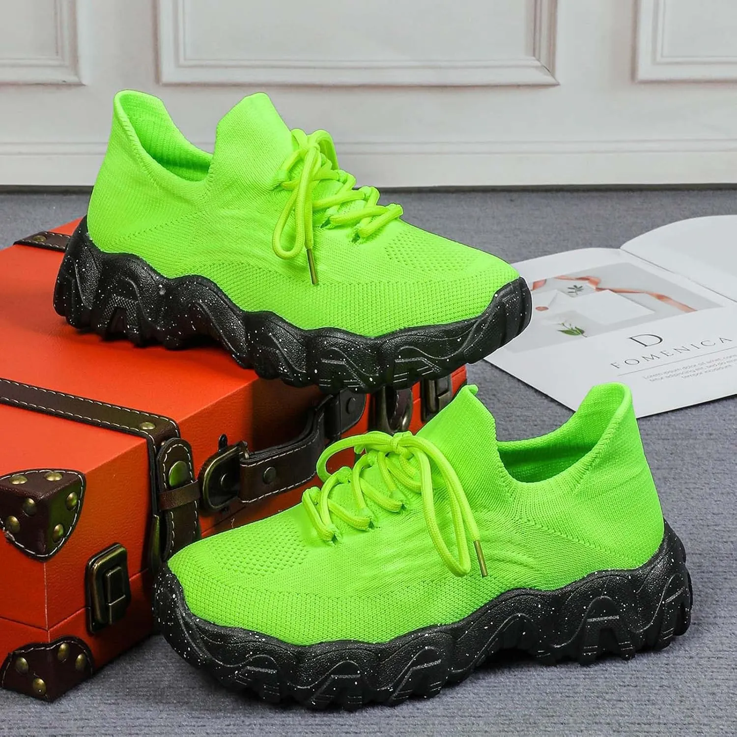 Women's Slip On Walking Shoes Sneakers Women Walking Tennis Shoes Lightweight Casual Sneakers for Gym Travel Work