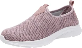 Women's Slip on Walking Shoes Tennis Lightweight Gym Non Slip Work Shoes Women Flat Feet Men's Casual Dress Shoes Waterproof Sneakers Red Tennis Shoe Cross Trainer Shoe
