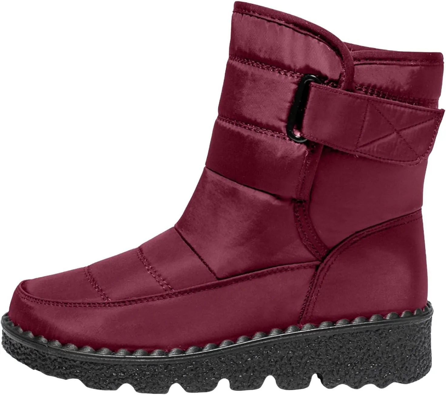 Womens Snow Boots Waterproof, Winter Snow Boots Lightweight Warm Faux Fur Lined Mid-Calf Booties Outdoor Booties Comfortable Furry Mid Calf Warm Shoes for Women