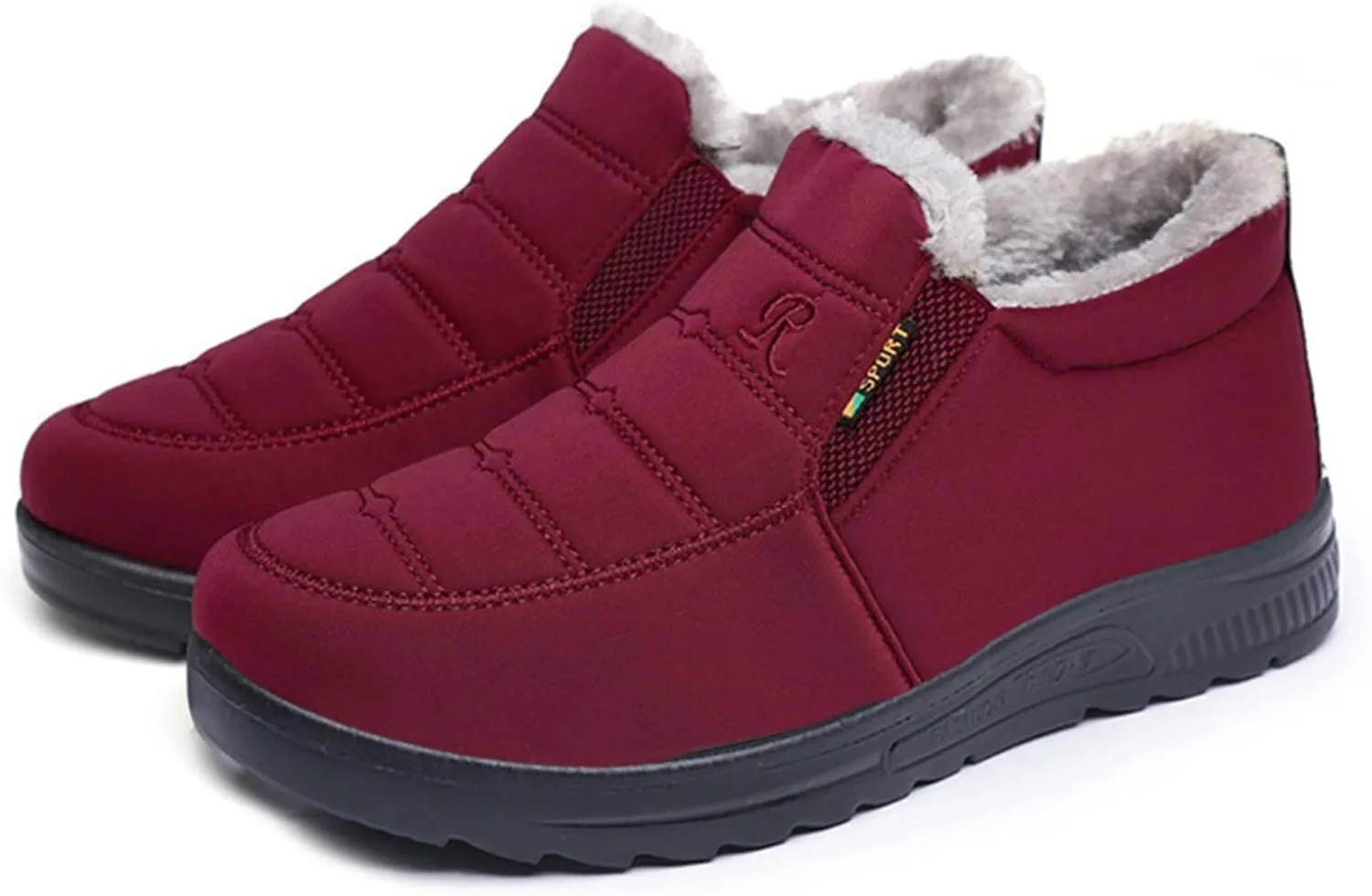 Womens Snow Boots Winter Booties for Women Warm Ankle Booties Waterproof Comfortable Slip On Outdoor Boots Fur Lined Lining Winter Shoes for Women Anti-Slip Shoes Platform Boots Sneakers