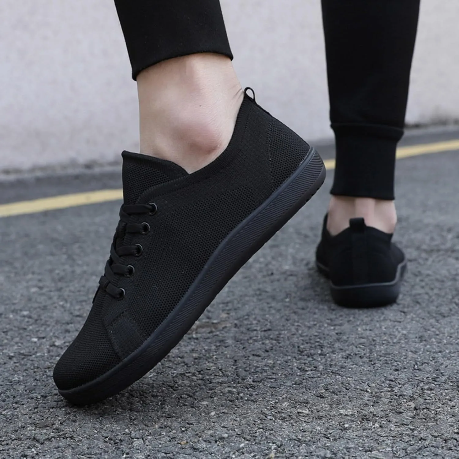 Womens Walking Shoes Men Elderly Casual Comfort Walking Shoe Safety Flats Non-Slip Hook and Loop Sneakers