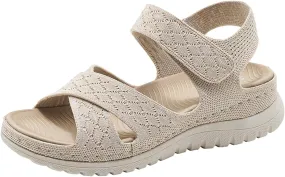 Womens Wedge Sandals Espadrille Dressy Wedge Sandals Comfortable Summer Platform Casual Dress Women Sandal