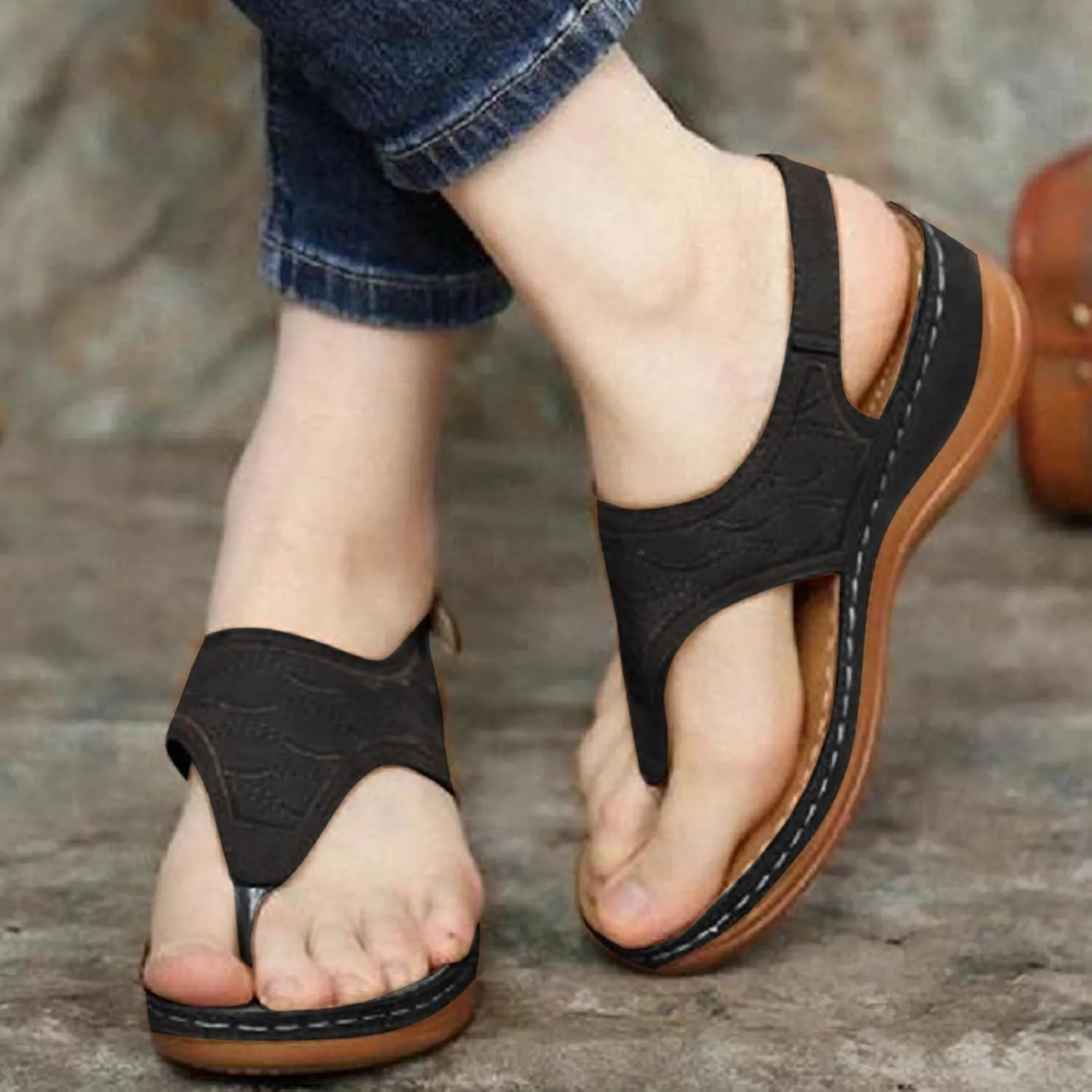 Womens Wedge Sandals Summer Open Toe Low Platform Wedges Women's Casual Platform Open Toe Wedge Sandal