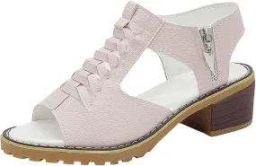 Women's Wedge Sandals - Summer Ultra-Comfy Wedge Sandal Comfortable Fashion Orthopedic Leather Peep Toe Cutout Zipper Chunky Heeled Sandals 2025