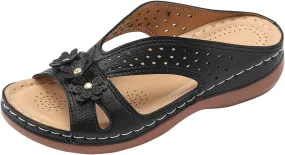 Womens Wedge Sandals Women's Outdoor Camping Walking Summer Casual Flatform Platform Wedge Slides for Women