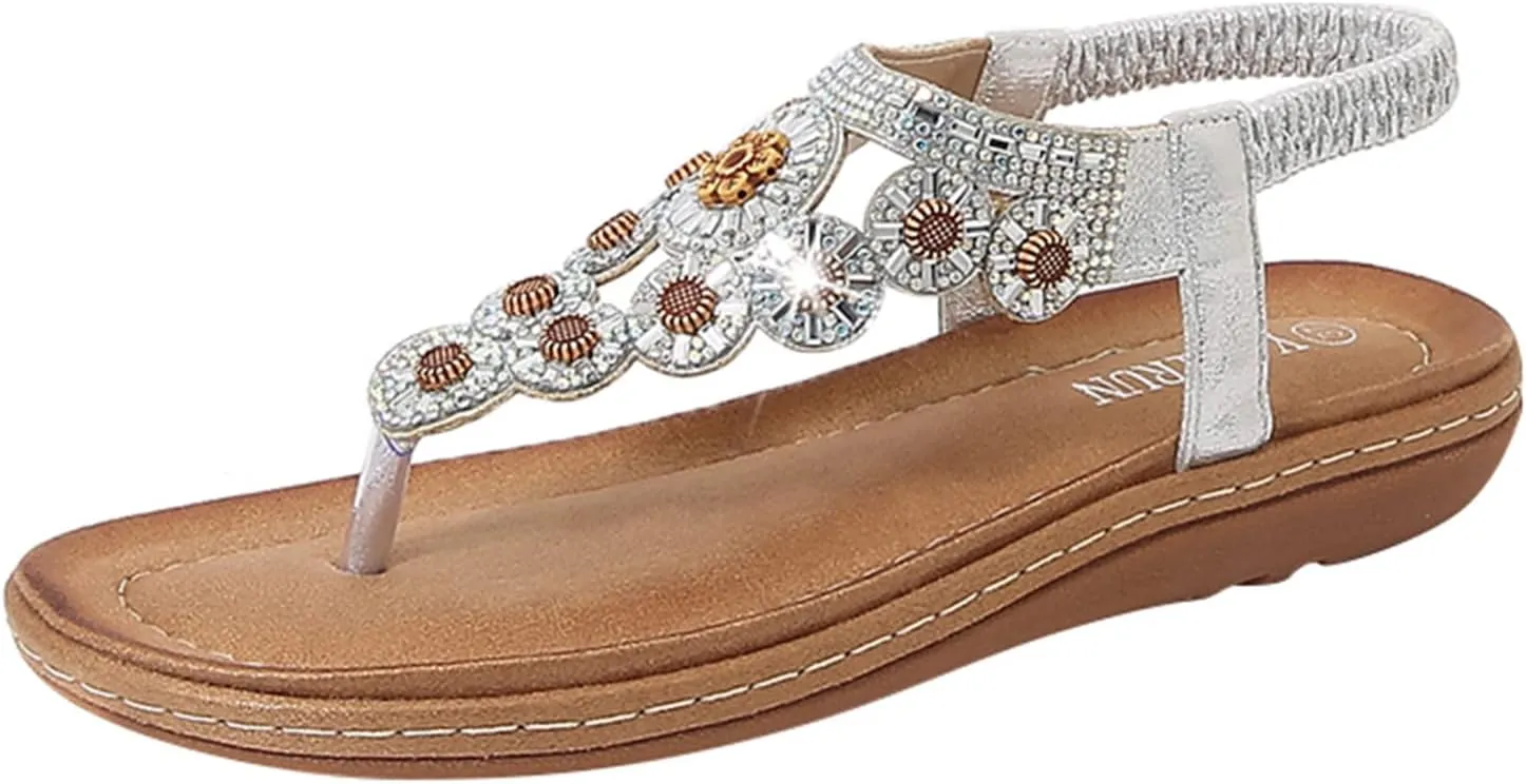 Yoga Mat Comfortable Flat Sandal for Women Comfortable Casual Summer Cool Shoes Comfortable Walking Sandals