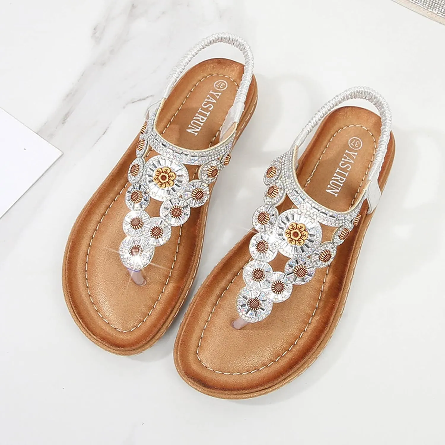 Yoga Mat Comfortable Flat Sandal for Women Comfortable Casual Summer Cool Shoes Comfortable Walking Sandals