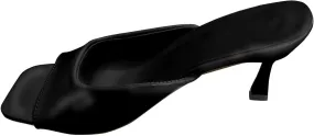 ZSpzx Summer Sandals For Women 2025,Women's Low Heels Stiletto Heeled Sandal Slides Open Square Toe Slip On Mules Dressy Sexy Fashion Comfort Shoes for Party, Wedding, and Vacation